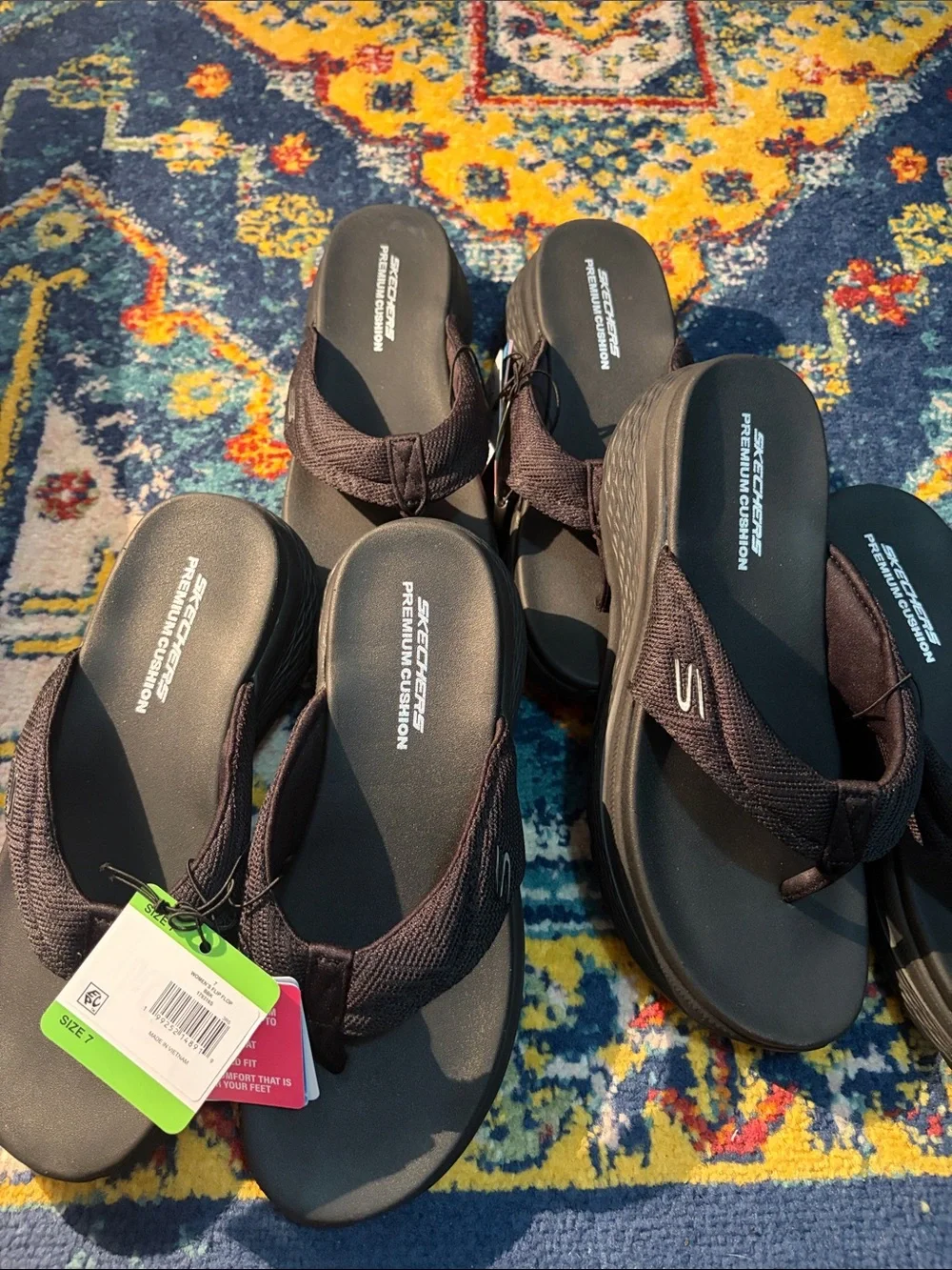 🌴Skechers Women's Easy Care Lightweight Foam Insole Flip Flop Size 7/8/9